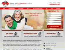 Tablet Screenshot of medicaresupplementservices.us